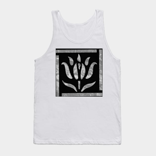 Clipart Black-White Tank Top by designbymario